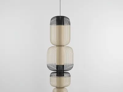 BAMBOO LIGHT TOTEM 4 LIGHTS 3D model