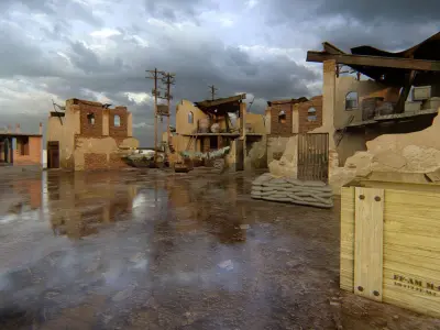 Ruined Scene 3D model