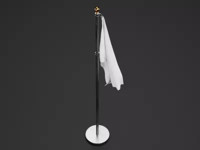 -White Flag V1- 3D model