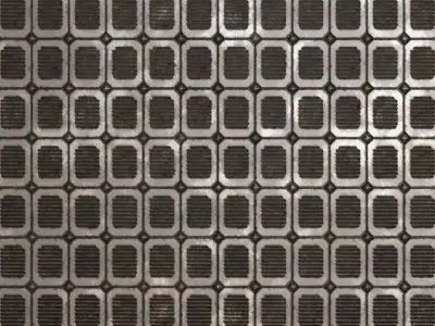 Rusty Metal Grill Transparent PBR Seamless Texture