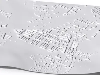 Quartier Vauban Friedburg Germany  3D print model