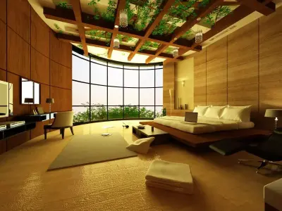 Luxurious Bedroom Interior 3D model