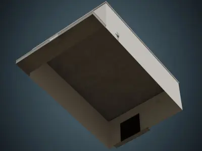 Industrial Building 2A Low-poly 3D model