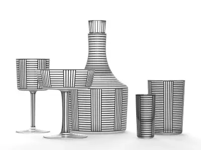 Serie B Barware Set 3D model