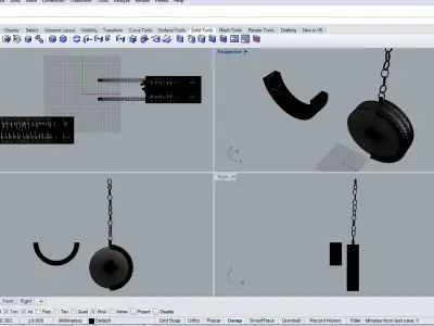 Lamp light 3d model hanging lamp Free low-poly 3D model