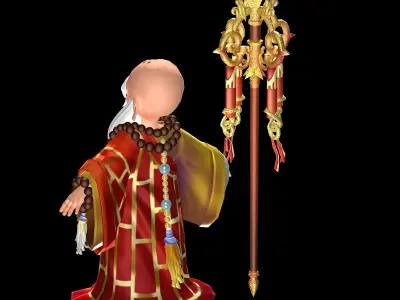 The character of the game - a light master 3D model