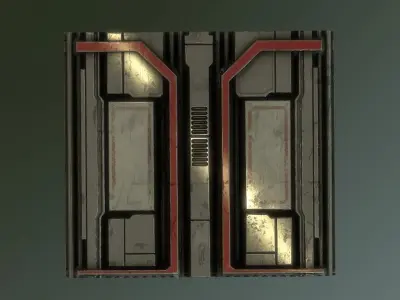 Sci-Fi Panel V1 Low-poly 3D model