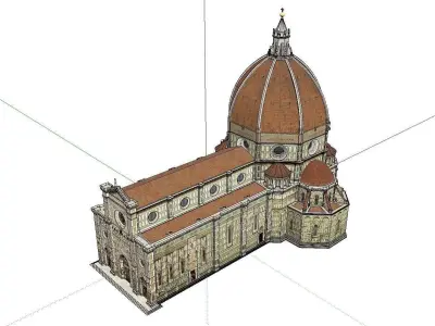 Architecture-Religion-God-Culture-Temple-020 duomo in florence 3D model