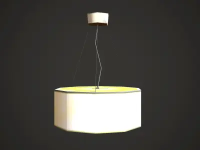 Lamp Low Poly Mobile Low-poly 3D model