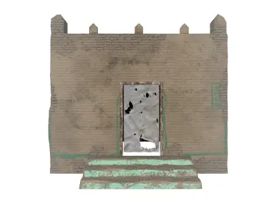 Village Old Mud House Low-poly 3D model