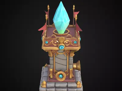 Stylized Asset - Turret 03 3D model