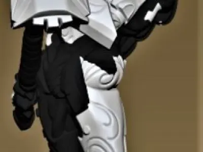 Guardian humanoid robot 3D print model