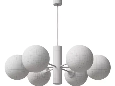 Stella Glass Chandelier 3D model