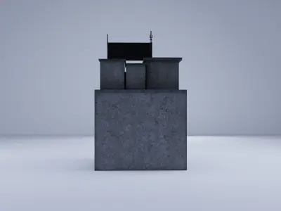  Cyberpunk Building 2 Low-poly 3D model