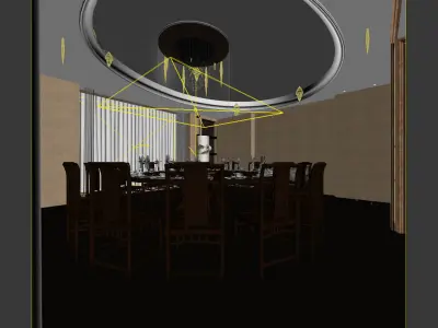 Business Restaurant - Coffee - Banquet  228 3D model