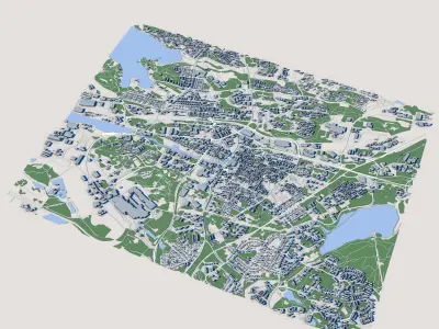 Rauma Town Finland 3D model