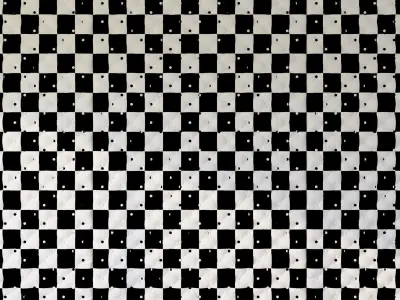 Decorative wall  white panel 3D model