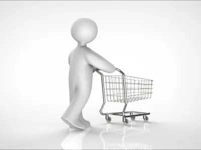 shopping cart 3D model