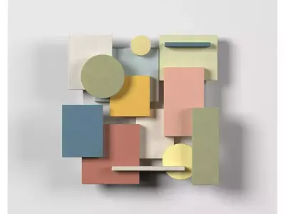 Modern Wall collection - various shapes and sizes -  3D Model Pack