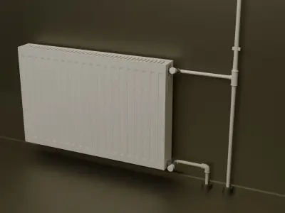 Radiator Panel - 3D Model Low-poly 3D model