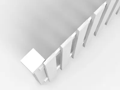 Fence picket 3D model