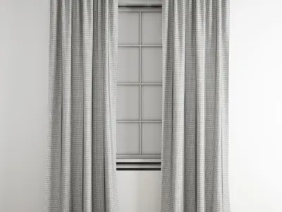 HM curtain 2 for kids room 3D model