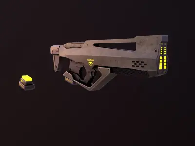 Sci Fi Weapons Eagle Low-poly 3D model