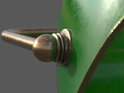 Banker Lamp Low-poly 3D model get