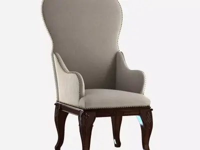 Custom made antique dining chair  3D model