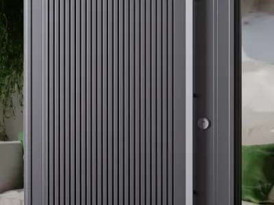 Metal entrance group for home and office 3D model