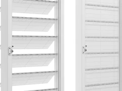 Jalousie window 3D model