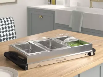 Rebrilliant Plastic  Countertop Food Buffet Warmer 3D model