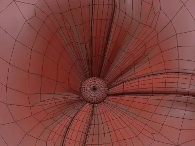 Linen Footstool ottomana 3D model