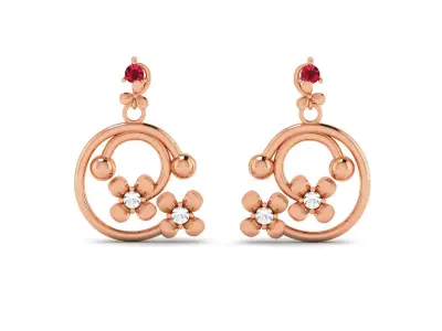 Women Earrings 3D print model