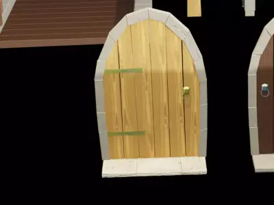 Stylized Medieval Modular Pack Low-poly 3D model