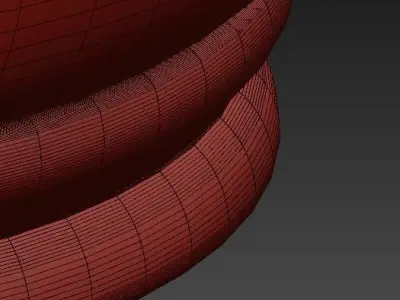 Iron Built Matte Black Vintage Pendant 2 3D model