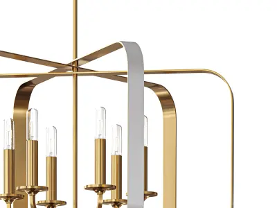 Aureum Wide Pendant By Minka Lavery 3D model