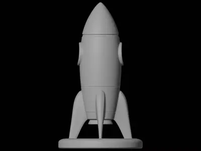 Rocket Model Space Decor 3D print model
