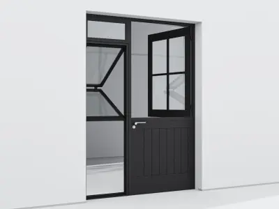 Aluminium door 250 3D model