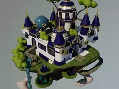 Floating Castle  3D model