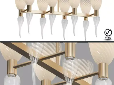Chandelier Barovier Toso 3D model