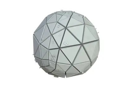 Sci Fi Object No 3596 Low Poly Low-poly 3D model