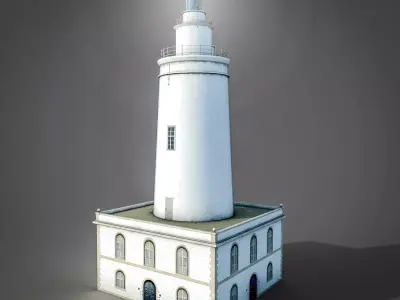 La Farola Lighthouse Low-poly 3D model