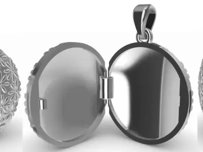 Flower Reliquary Relicario Photo Holder 3D print model