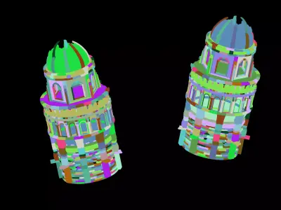 Magma Rift - Leaning Tower 01 3D model