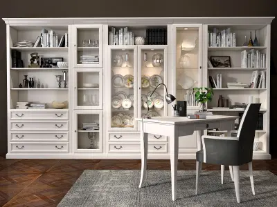 Selva bookcase Mirabeau set sections01 3D model
