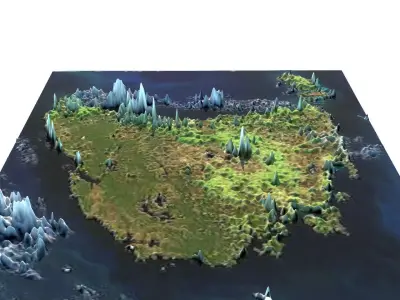 Tasmania Island 3D model