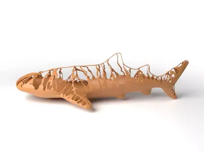 Whaleshark Dust Voronoi Low-poly 3D model