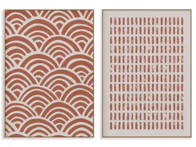 Abstract Painting Frame set 3D model 404