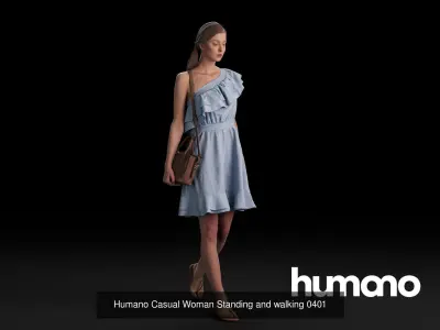 Humano 5-Pack - PEOPLE - DIVERSE - STREET - 5x 3D models 04B